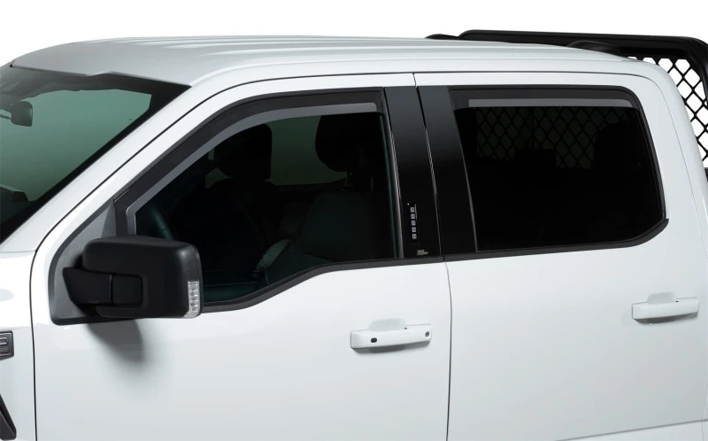 Putco 19-21 Chevy Silv 1500 Crew/Doppelkabine Element Mattschwarz Fenster-Visiere (Set aus 2 Vorne)