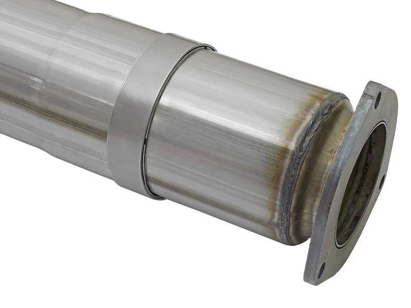 aFe ATLAS 5 Zoll DPF-Back Alu-Stahl Auspuffsystem mit polierter Spitze 2017 Ford Diesel Trucks V8-6,7L (td)