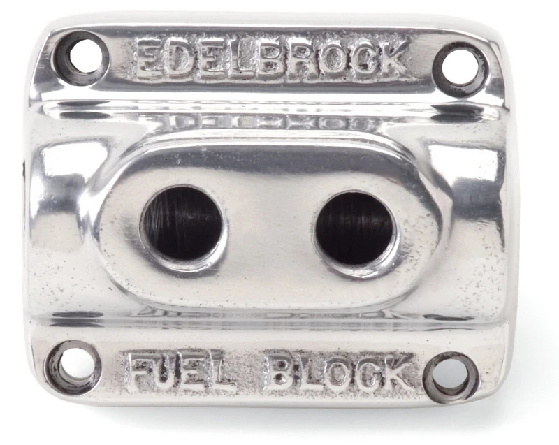 Edelbrock Polierter Kraftstoffblock Dual Carb