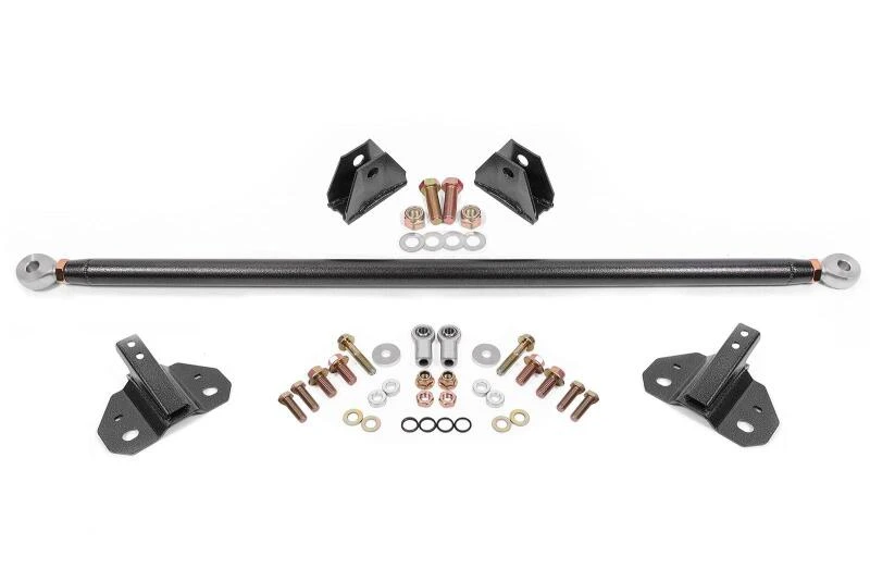 BMR Suspension 24-25 Ford Mustang Rear Steel Shock Mount & Brace Kit - Black Hammertone