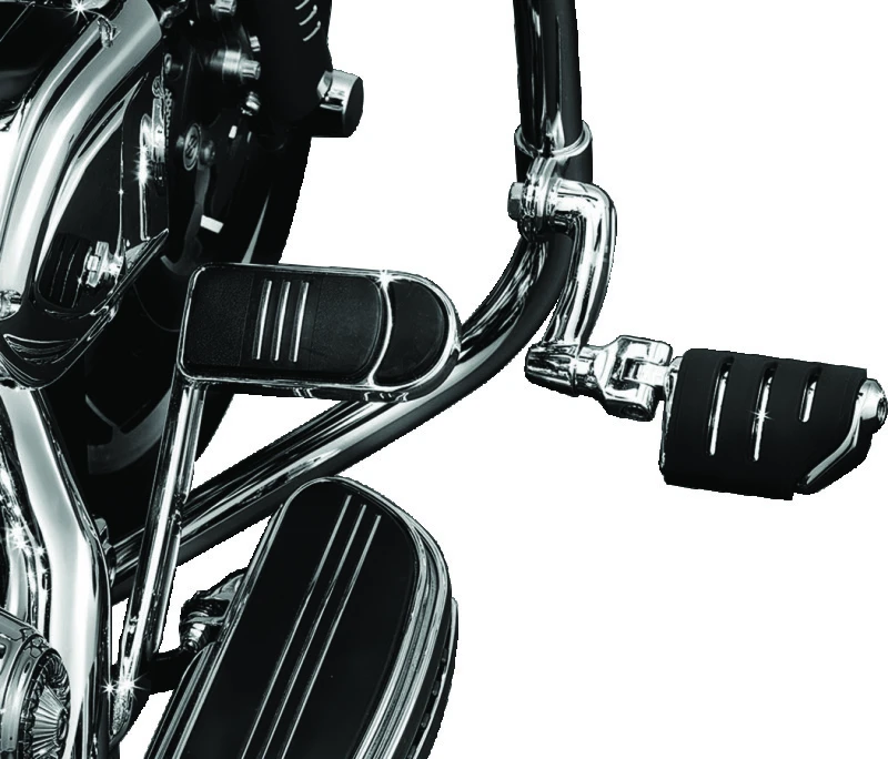 Kuryakyn Longhorn Trident Dually Offset Highway Pegs 1-1/4 in Clamp Chrome