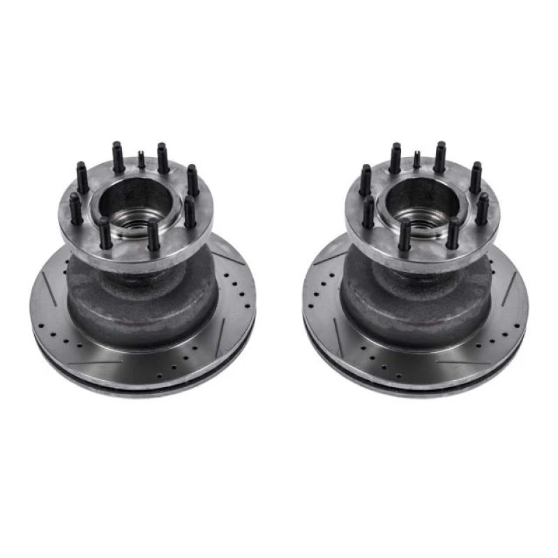 Power Stop 03-07 Ford E-450 Super Duty Front Drilled & Slotted Rotor - Pair