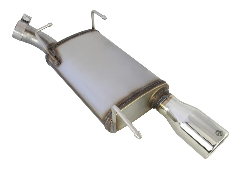 aFe Axle-Back-Auspuff 2,5 Zoll 409SS mit polierter Spitze 05-09 Ford Mustang V6 4,0L