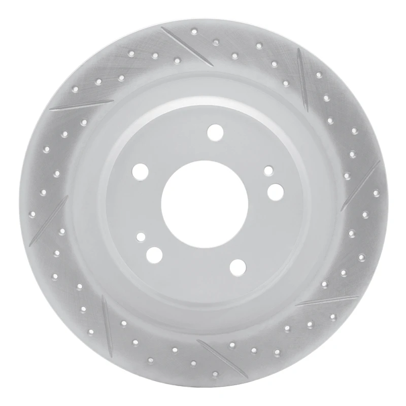 DFC 13-25 Mitsubishi Eclipse Cross Rear Right Drilled & Slotted Geoperformance Rotor