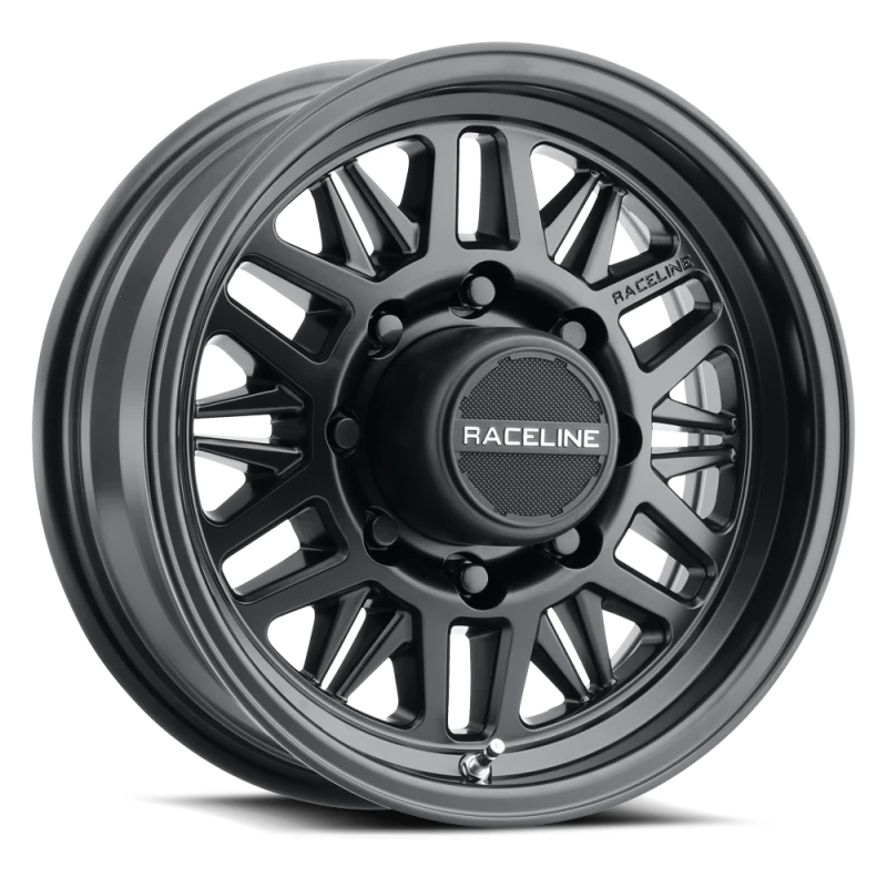 Raceline 451B Ryno TR Trailer 16x6in / 6X5.5 BP / 0mm Offset / 4.25mm Bore - Satin Black