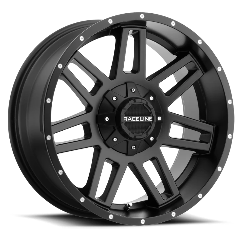 Raceline 931B Injector 16x8in / 8x165.1 BP / 0mm Offset / 125.2mm Bore - Satin Black Wheel