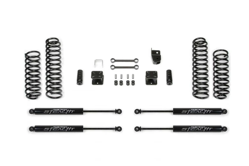 Fabtech 07-18 Jeep JK 4WD 4-Türer 3 Zoll Sport-System mit Stealth-Stoßdämpfern