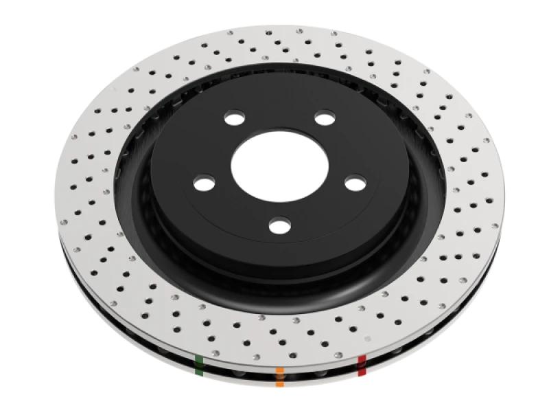 DBA Rear Crossdrilled/Dimpled 4000 XD Series Rotor for 04-17 Subaru WRX STi