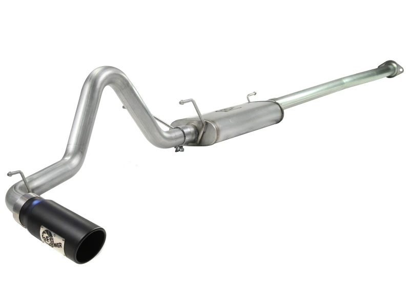 aFe MACH Force XP 2,5 Zoll Edelstahl-Auspuffanlage mit schwarzer Spitze Toyota Tacoma 13-14 4,0L
