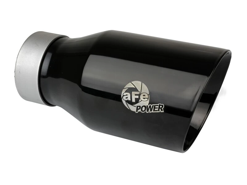 aFe 20-21 Jeep Wrangler Großbohr-HD 3 Zoll 304 Edelstahl DPF-Back Abgasanlage - Schwarze Spitze