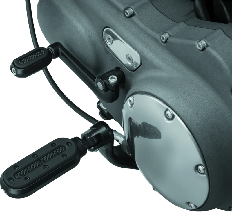 Kuryakyn Heavy Industry Pegs With Adapters Satin Black