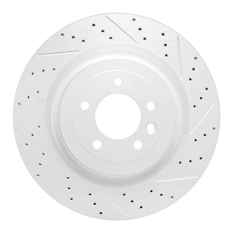 DFC 13-25 Land Rover Defender 130 Rear Right Drilled & Slotted Geoperformance Rotor