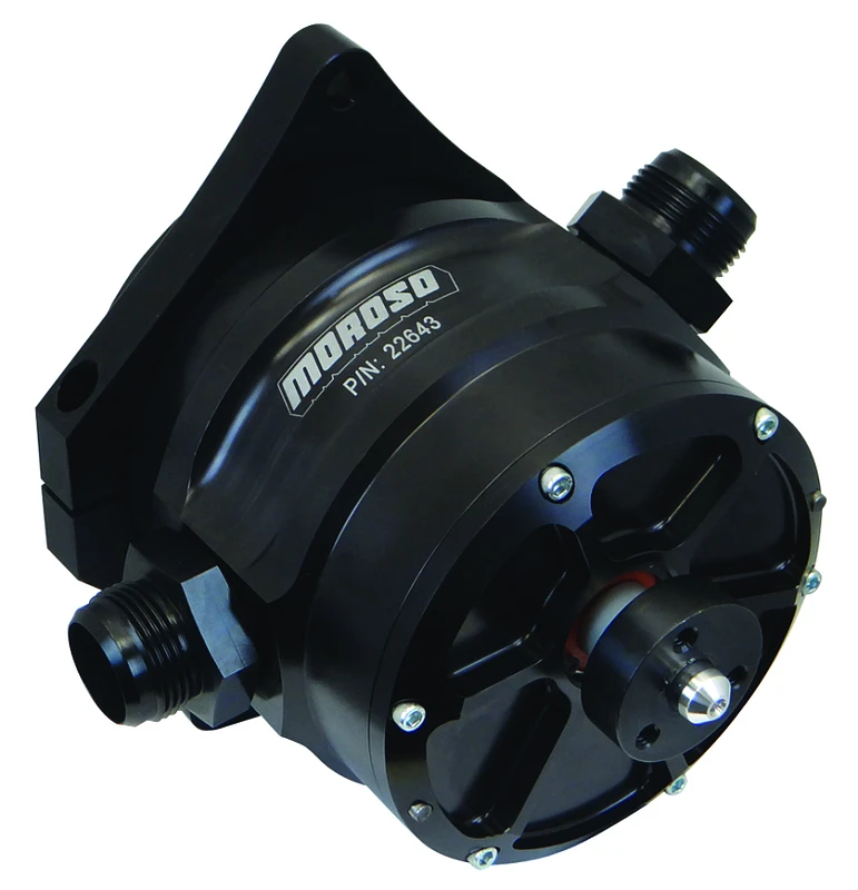 Moroso Super Duty Pro Mod 4 Vane Vacuum Pump with Adjustable Mounting Bracket