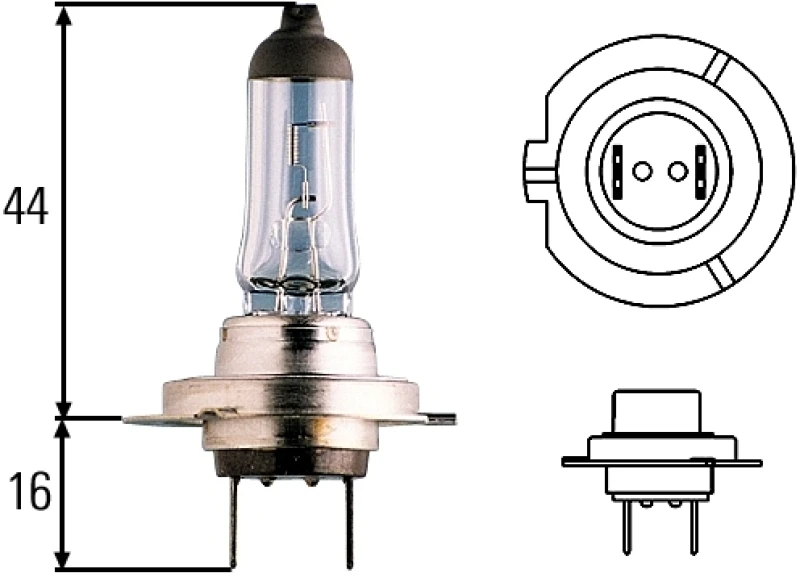 Hella Optilux H7 12V/55W XY Xenon Gelbe Birne