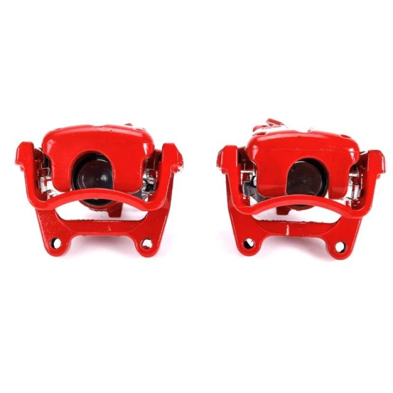 powerstop_S2976A-679451faa7b2c Power Stop 06-08 Audi A3 Rear Red Calipers w/Brackets - Pair