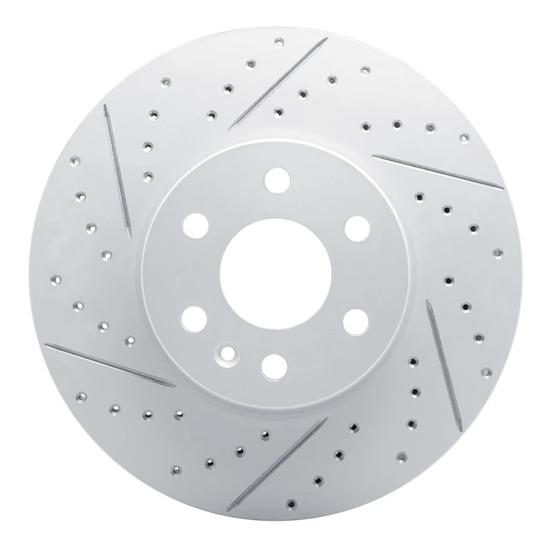 DFC 21-22 Chevrolet Colorado Front Left Drilled & Slotted Geoperformance Rotor
