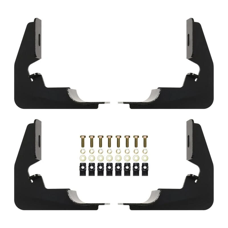 Westin 2014-2018 Chevy Silverado 1500 Reg Cab Premier Oval Nerf Step Bar Mount Kit - Black