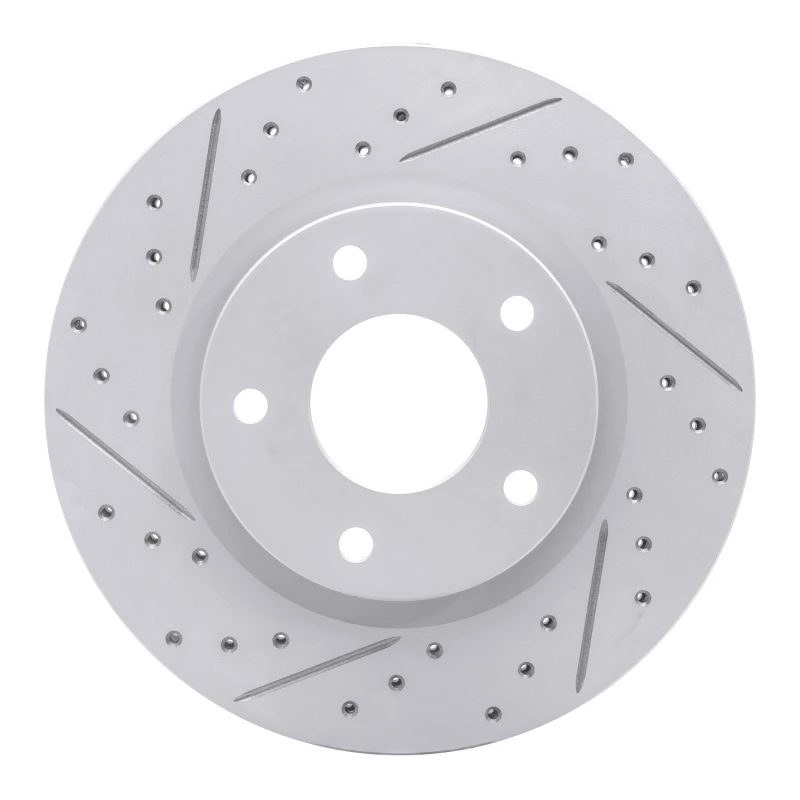 DFC 13-19 Nissan Sentra Front Left Drilled & Slotted Geoperformance Rotor