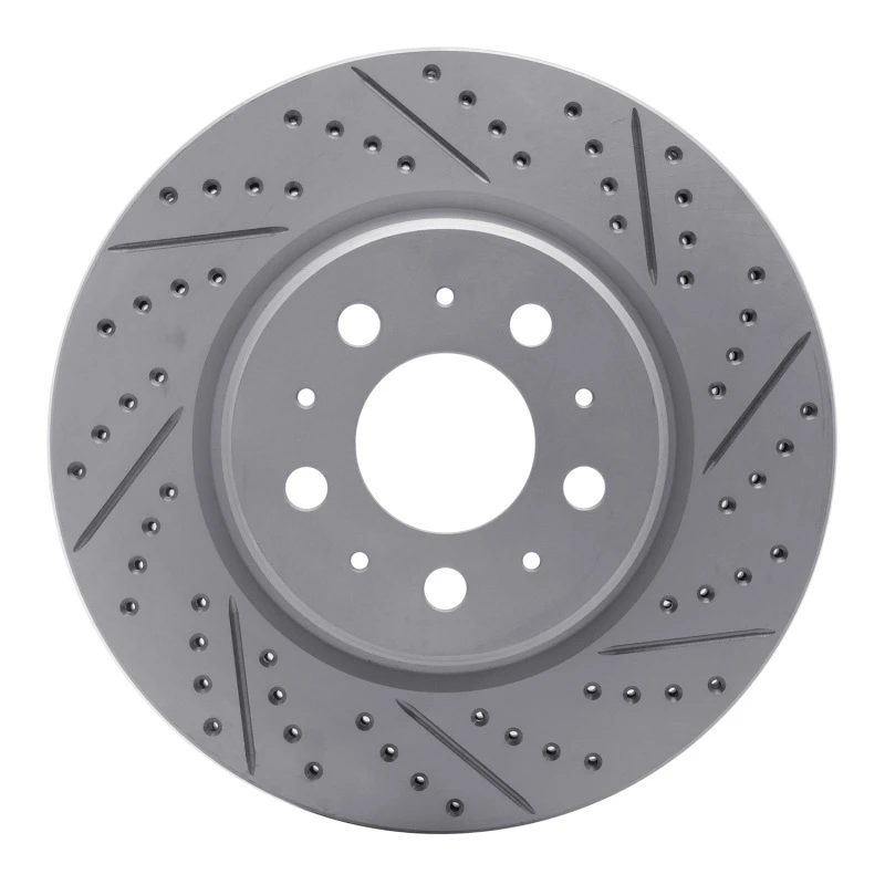 DFC 17-25 Tesla Model 3 Front Right Drilled & Slotted Geoperformance Rotor