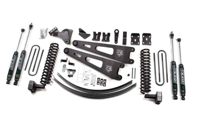 Zone Offroad 11-14 Ford SuperDuty 6in Gas w/Overload