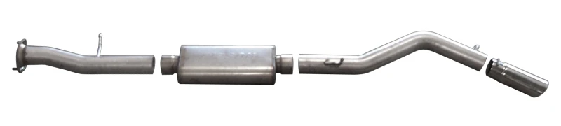 Gibson 08-09 Hummer H2 Basis 6.2L 3.5in Cat-Back Einzelrohr-Auspuff - Edelstahl