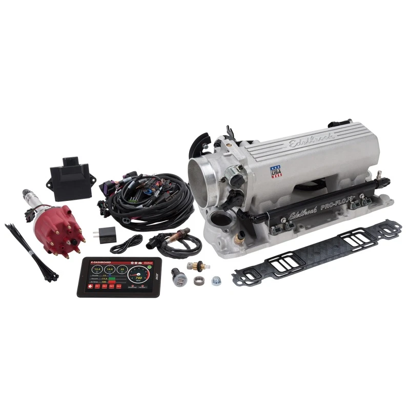 Edelbrock Pro Flo 4 XT EFI-System Seq Port SBC 1986 & Earlier 625 Max HP 35lb/hr matt