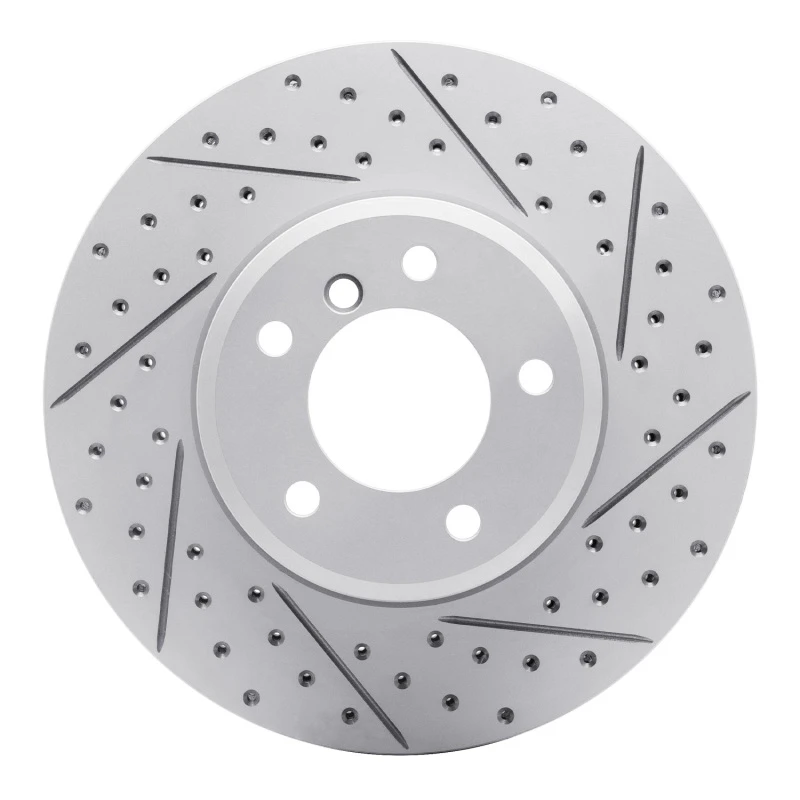 DFC 04-10 BMW 525Xi Front Right Drilled & Slotted Geoperformance Rotor