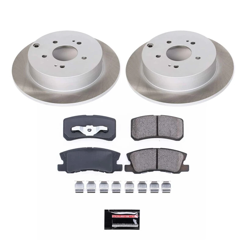 Power Stop Rear Semi-Coated Rotor Kit for 10-11 Mitsubishi Endeavor