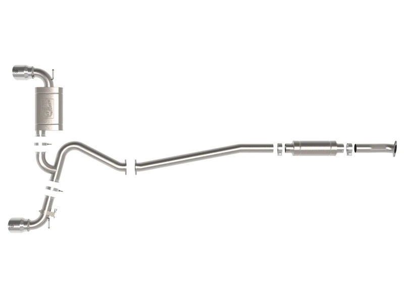 aFe 22-23 Hyundai Kona N L4-2.0L (t) Takeda 3-Zoll-304-Edelstahl-Kat-Back-Abgasanlage mit polierten Endstücken