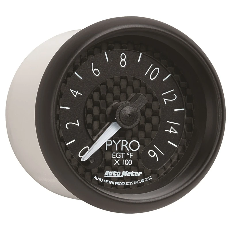 Autometer GT Series 52mm Full Sweep Electronic 0-1600 Deg F EGT/Pyrometer Gauge