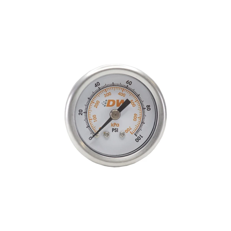 DeatschWerks 0-100 PSI 1/8 Zoll NPT Mechanischer Kraftstoffdruckmesser