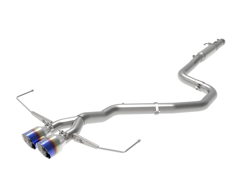aFe Takeda Auspuff Kat-Back 19-20 Hyundai Veloster 304SS Blue Flame Dual Tips Auspuff