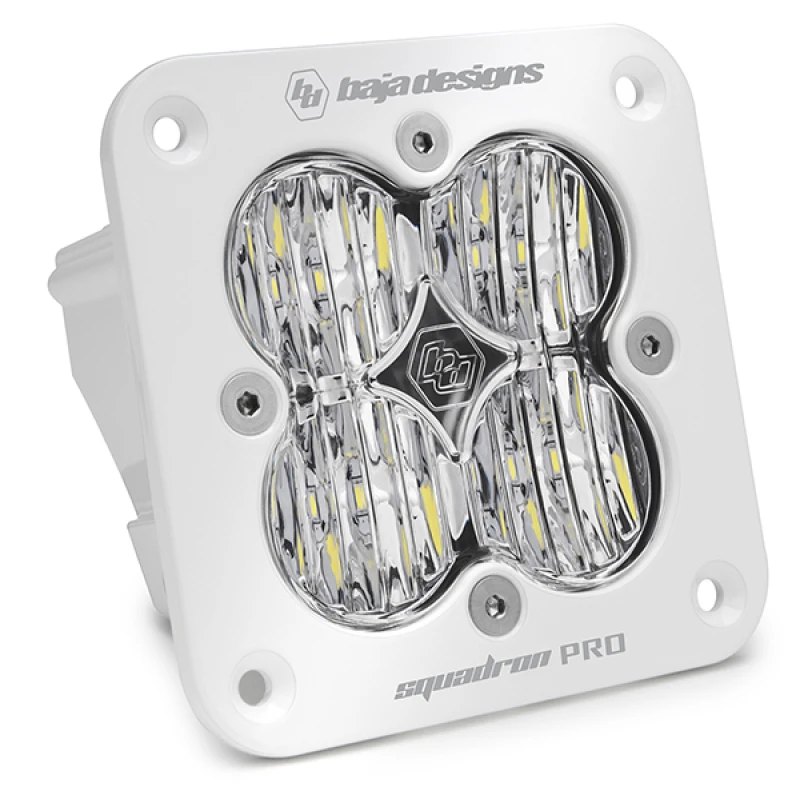 Baja Designs Squadron Pro White Flush Mount LED Light Pod Wide Cornering Pattern