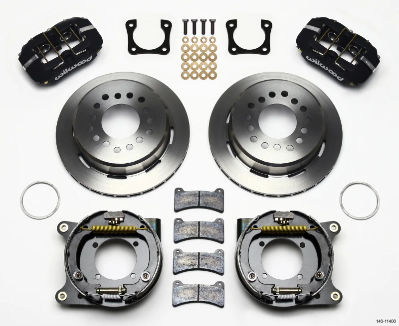 Wilwood Dynapro Low-Profile 11,00 Zoll P-Bremse Kit Chevy 12 Bolt Spcl 2,81 Zoll Off Stag Mount