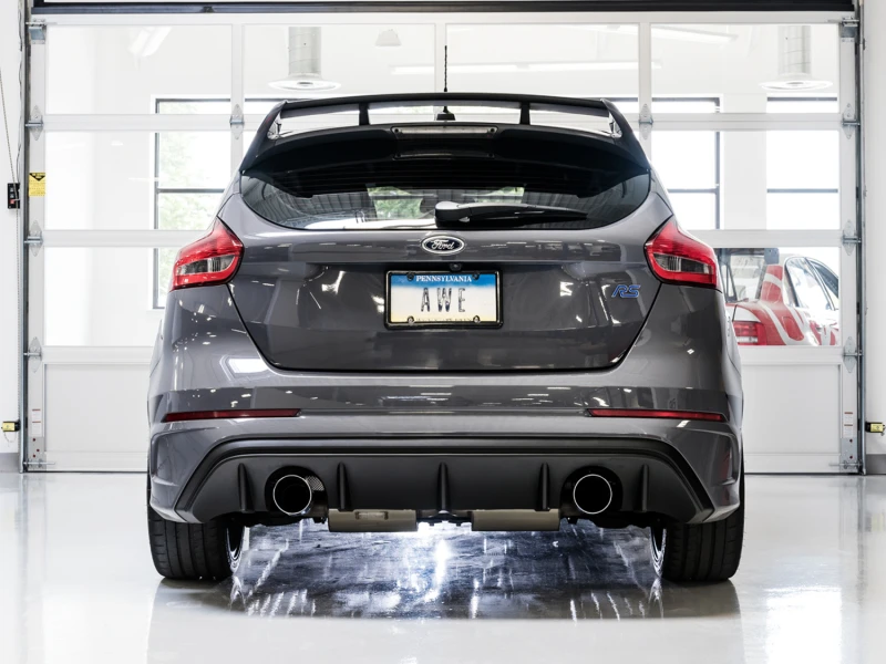 AWE Tuning Ford Focus RS Touring Edition Kat-back-Auspuff - Resoniert - Chrom-Silber-Spitzen