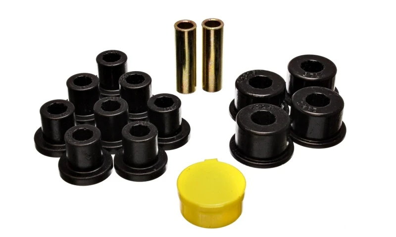 Energy Suspension 6/74-80 MG MGB schwarzes Blattfederbuchsen-Set für hinten