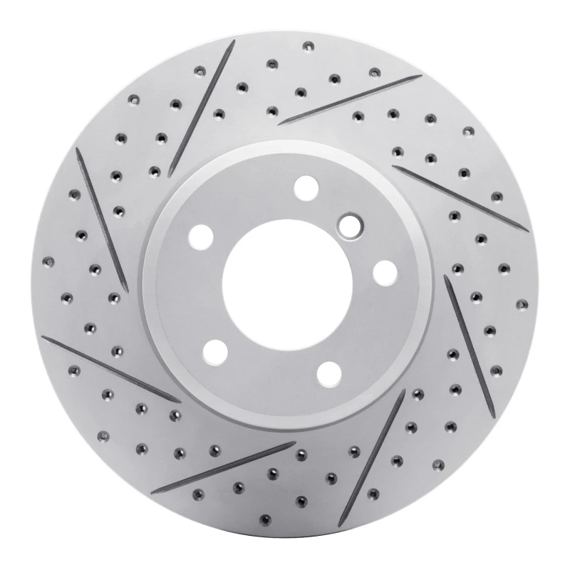 DFC 04-10 BMW 528I Xdrive Front Left Drilled & Slotted Geoperformance Rotor