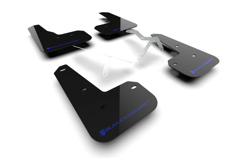 Rally Armor 23-24 Acura Integra Type S Schwarze Schmutzfänger mit blauem Logo