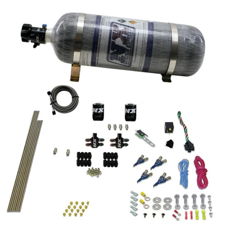 Nitrous Express 4 Cyl Gas (100-250HP) Nitrous Kit w/Composite Bottle