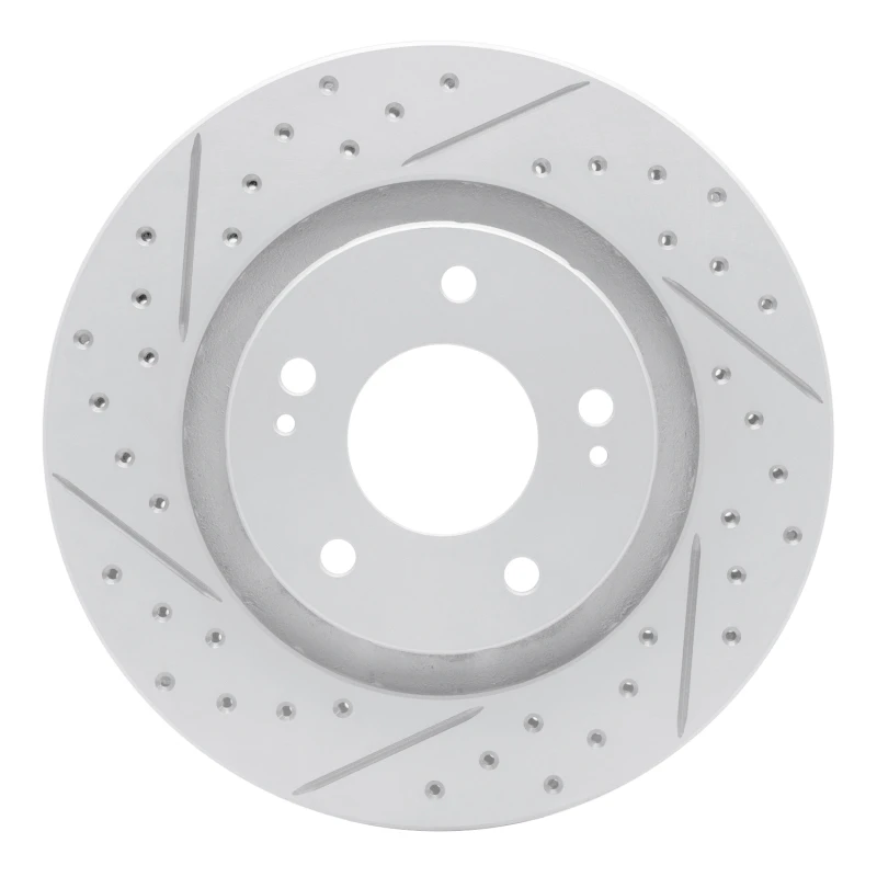 DFC 05-22 Mitsubishi Outlander Phev Front Left Drilled & Slotted Geoperformance Rotor