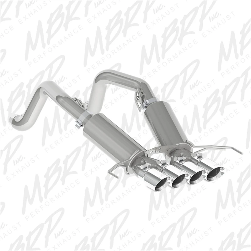 MBRP 14-19 Chevy Corvette V8 6.2L 3 Zoll T304 Dual Cat Back mit 4 Zoll Quad Dual Wall Tips
