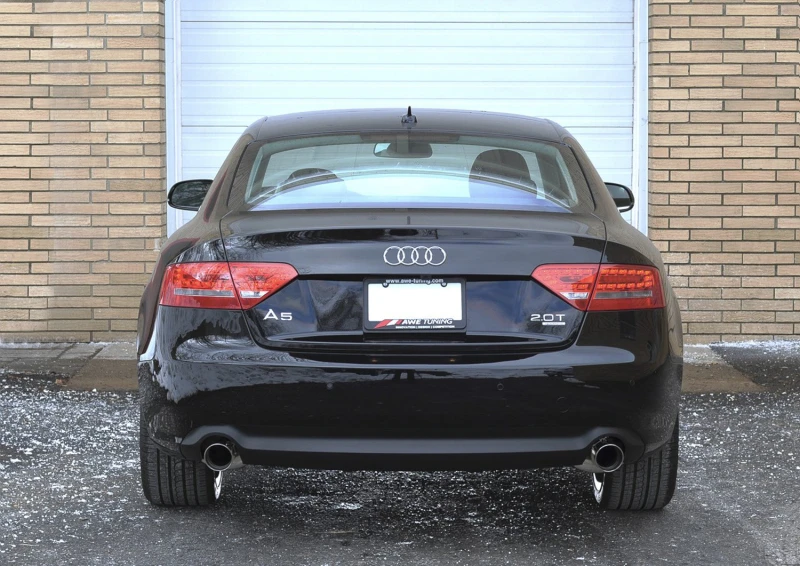 AWE Tuning Audi B8 A5 2.0T Touring Edition Auspuff - Dual Outlet Polierte Silber Spitzen