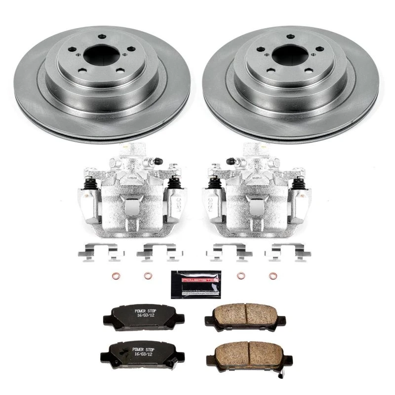 Power Stop Rear Autospecialty Brake Kit w/Calipers for 05-09 Subaru Legacy