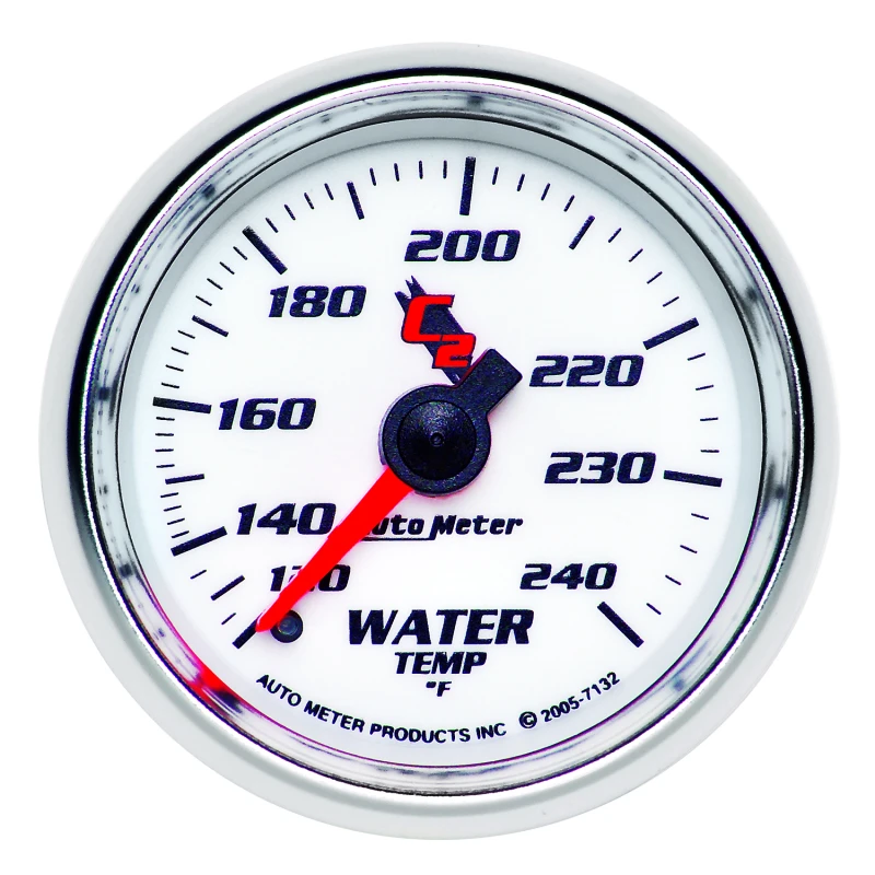 Autometer C2 52mm Mechanical 120-240 Deg F Water Temperature Gauge
