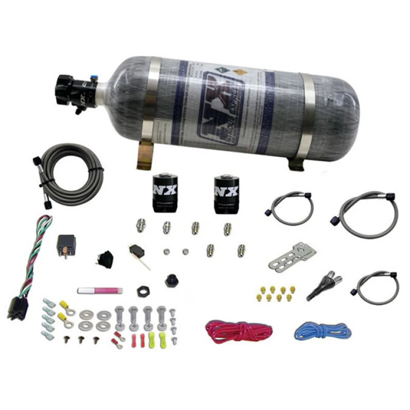 Nitrous Express E85 Universal Single Nozzle Nitrous Kit for EFI w/Composite Bottle