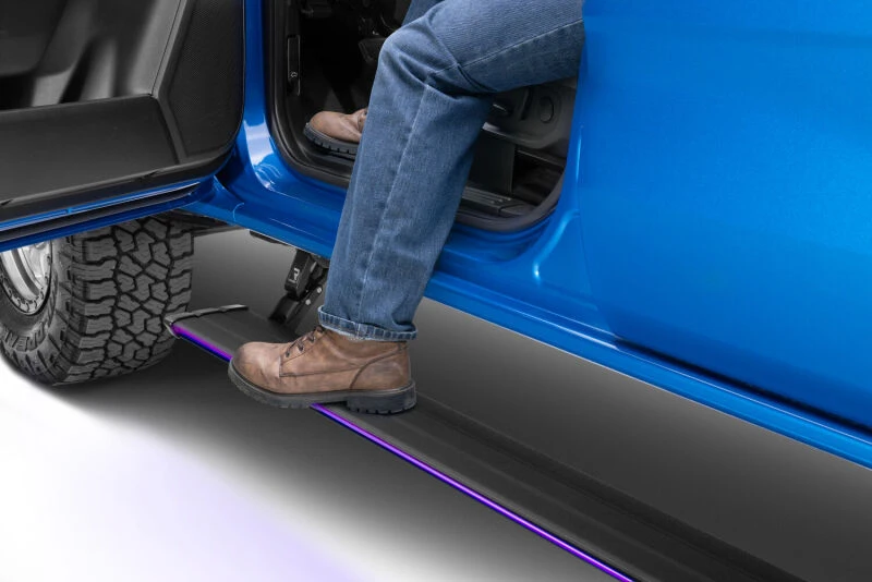 AMP Research 24-25 Ford Ranger SuperCrew PowerStep Vision - Black