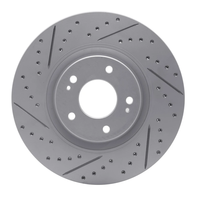 DFC 17-20 Kia Cadenza Front Right Drilled & Slotted Geoperformance Rotor