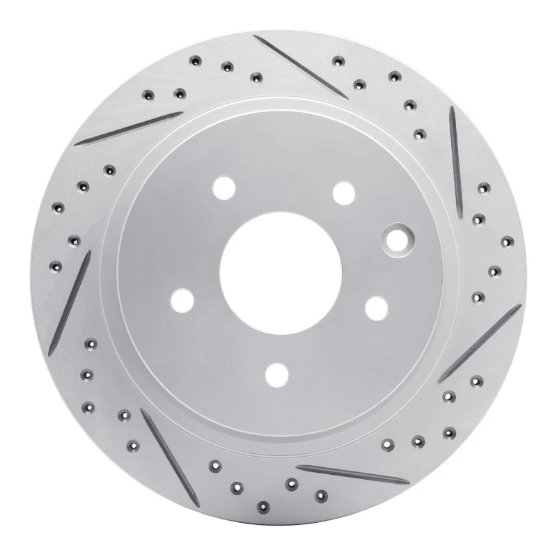 DFC 02-06 Infiniti Q45 Rear Right Drilled & Slotted Geoperformance Rotor