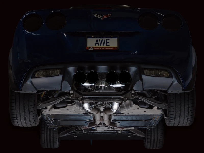 AWE Tuning C6 Chevrolet Corvette Z06/ZR1 Track Edition Axle-back Exhaust w/ Diamond Black Tips