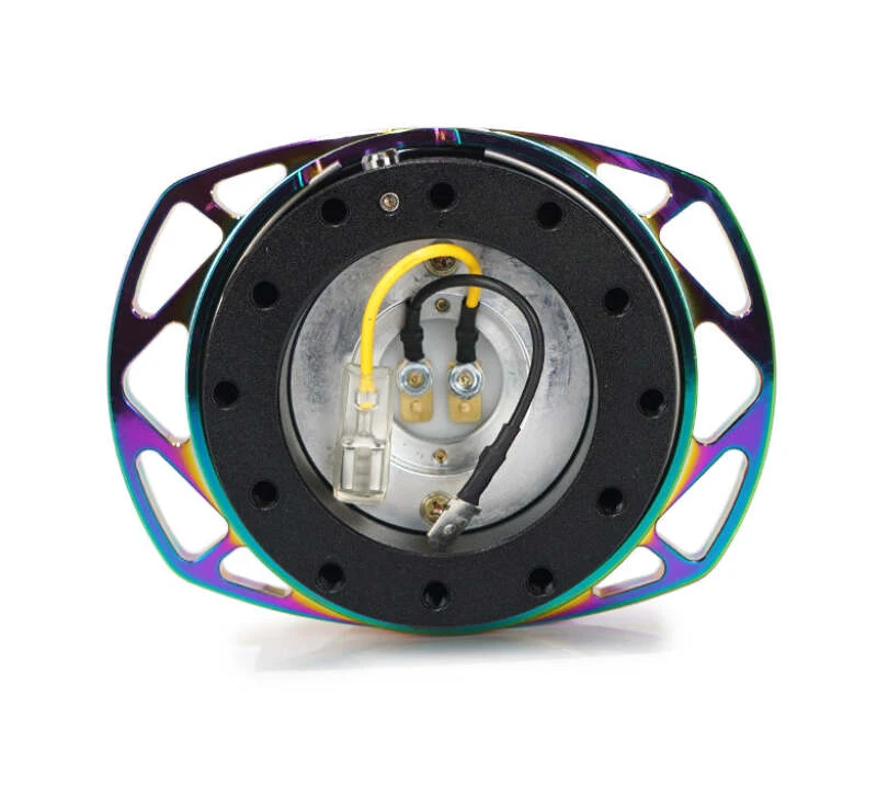 NRG Quick Release Kit Gen 257 – Schwarzer Body / Neochrome Cutout Ring